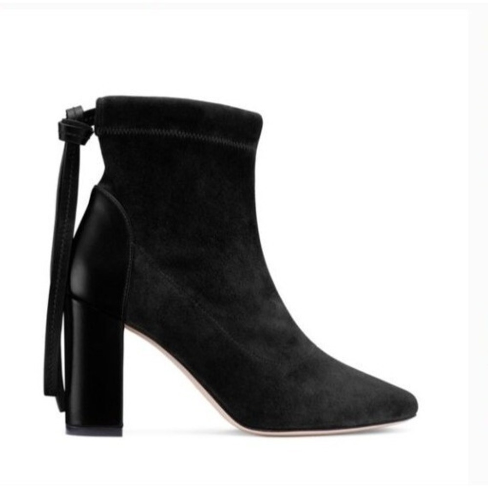 Stuart Weitzman Womens Suede Wolfe Boots Sz 7 85mm Classic Capsule Ankle Bootie